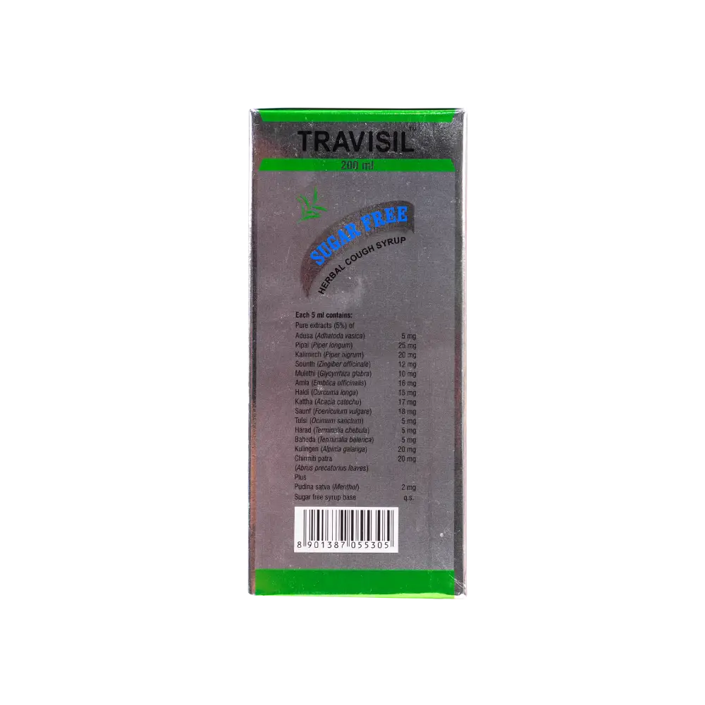 TRAVISIL SUGAR FREE COUGH SYRUP 200ML