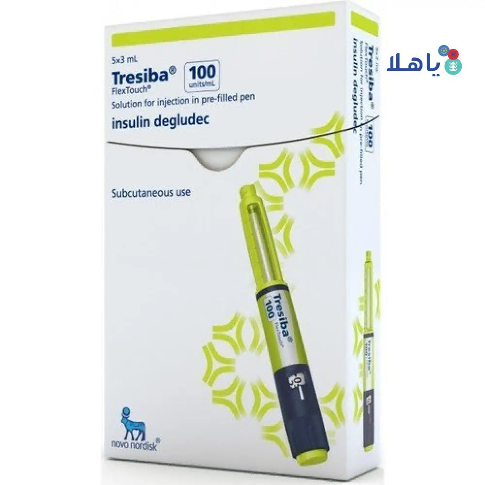 TRESIBA FLEXTOUCH 100IU/ML 5PEN 3ML