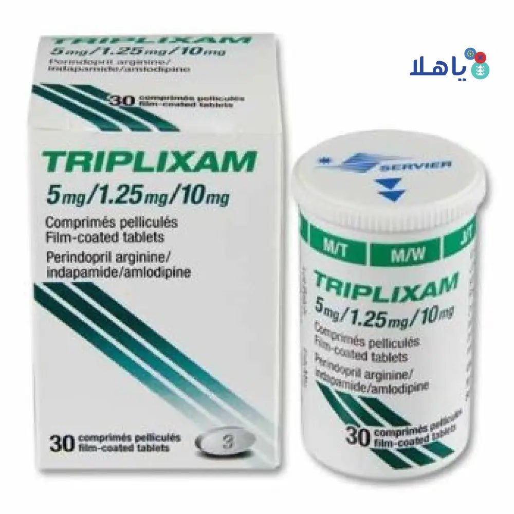 TRIPLIXAM 5MG/1.25MG/10MG/TAB30