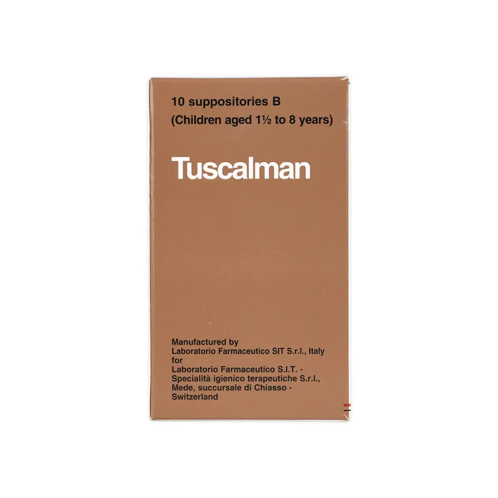 TUSCALMAN B 10 SUPPOSITORIES