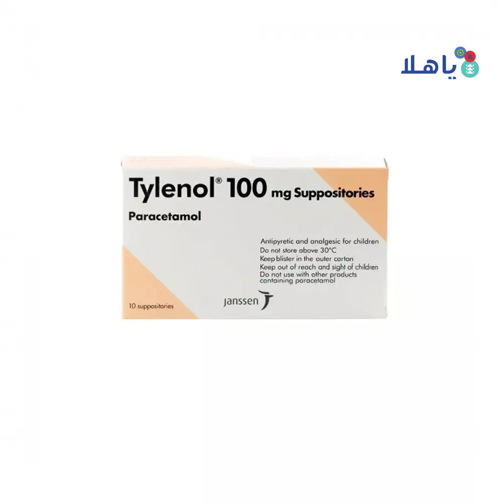 TYLENOL 100MG 10 SUPP.