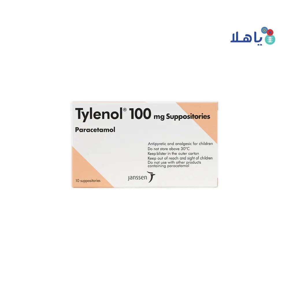 TYLENOL 100MG 10 SUPP.