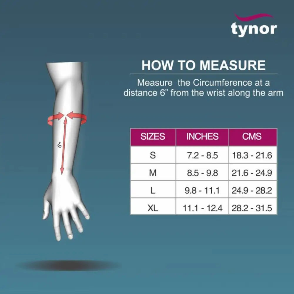 Tynor Wrist Splint Elastic Left-E01 S