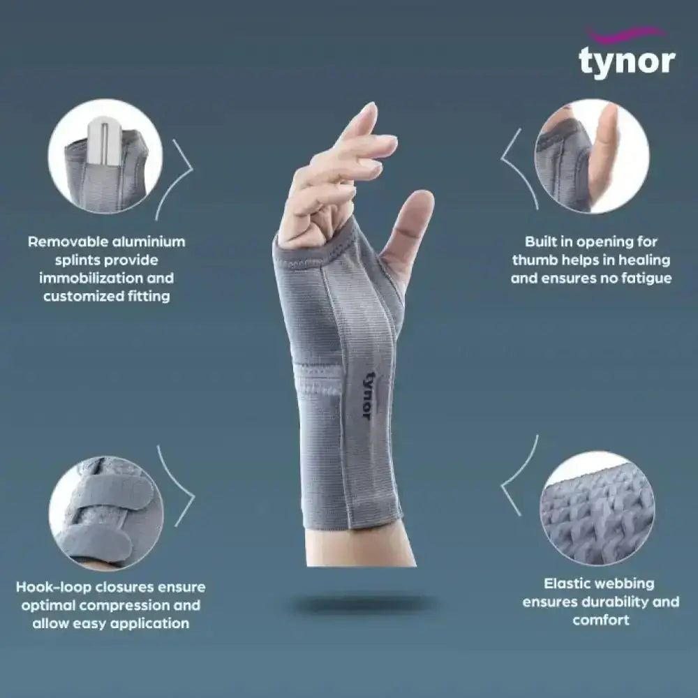 Tynor - Tynor Wrist Splint Elastic Left - E01 S - Pharmazone - 