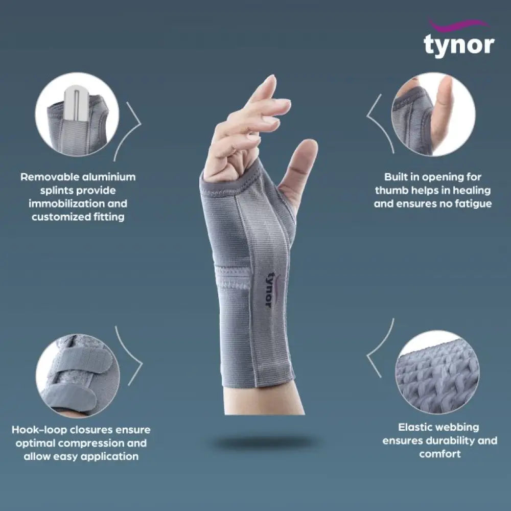 Tynor Wrist Splint Elastic Left-E01 S