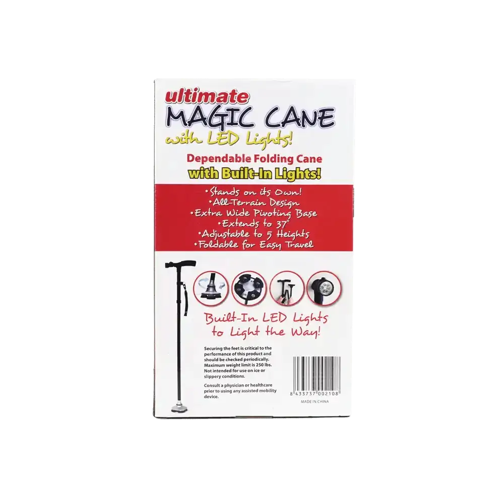 ULTIMAT EMAGIC CANE - Ultimate Magic Cane Walking Stick With Lights - Pharmazone - 