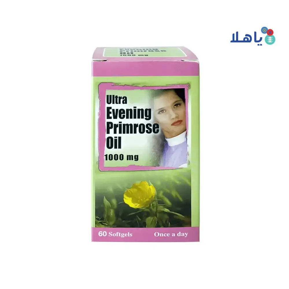 ALFA VITAMINS (ULTRA) - Ultra Evening Primrose Oil 1000Mg 60 Softgels - Pharmazone - 