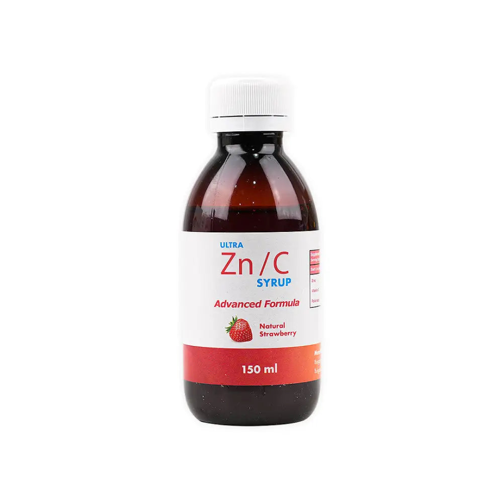 Ultra Zn/C Syrup 150Ml-Natural Strawberry