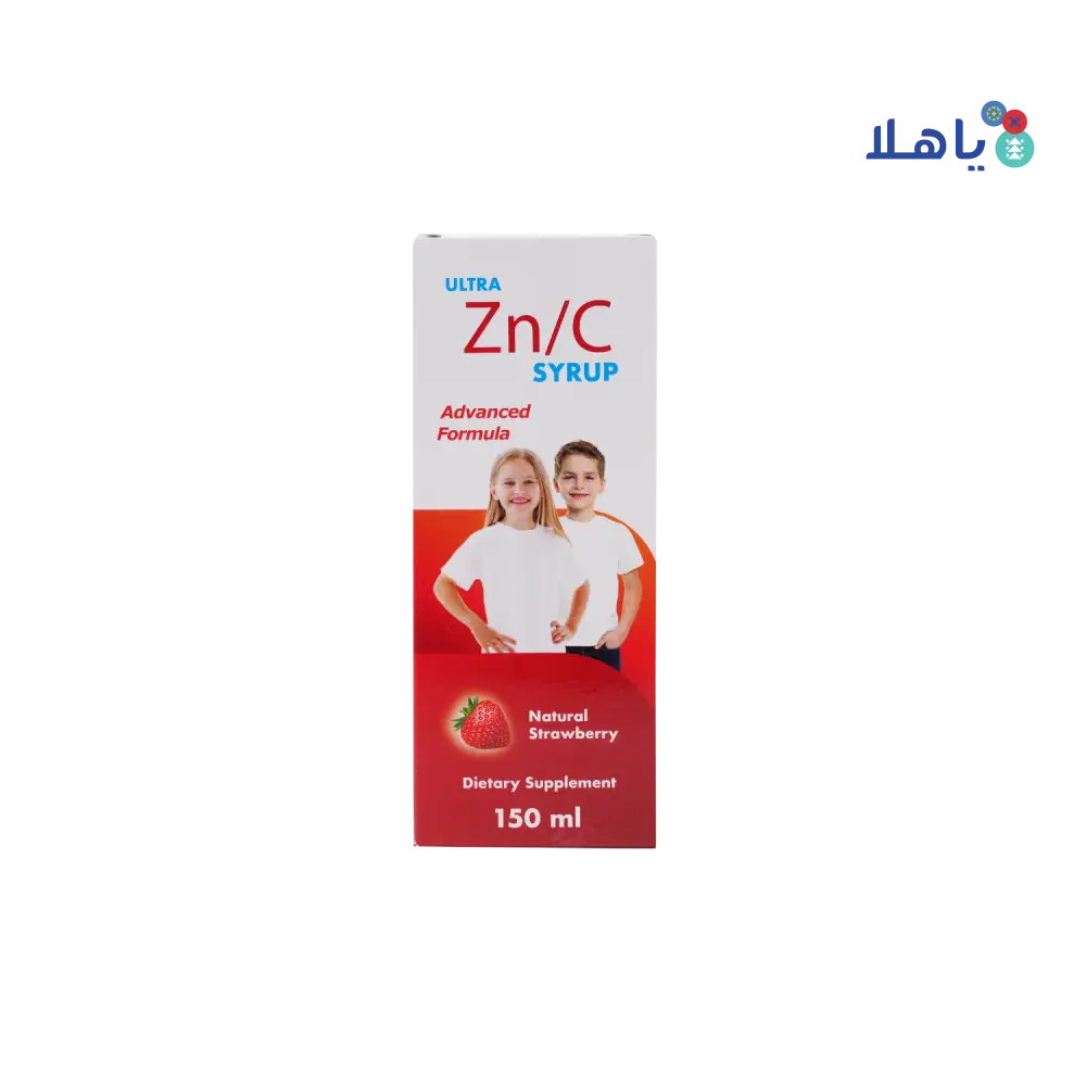 ULTRA ZN/C SYRUP 150ML-NATURAL STRAWBERRY