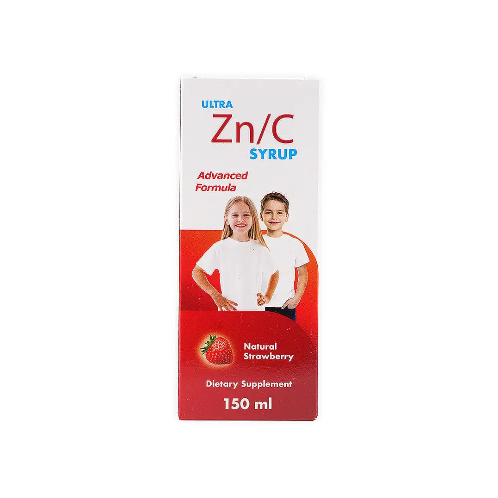 Ultra Zn/C Syrup 150Ml-Natural Strawberry