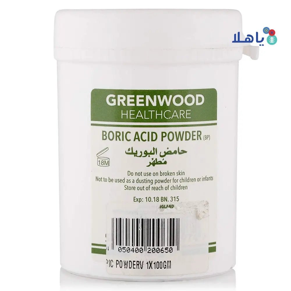 Undefined - Green Wood Boric Acid 100G - England - Pharmazone - 