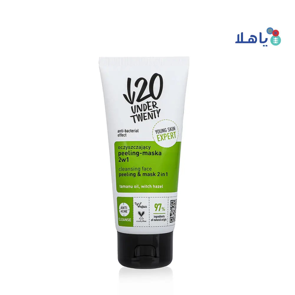 Under Twenty - Cleansing Face Peeling & Mask 2 In 1 100ml