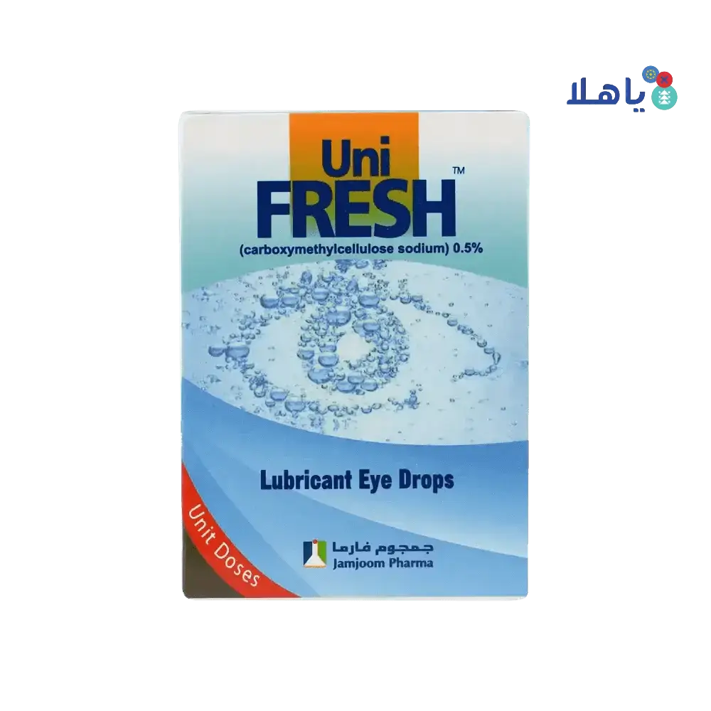 JAMJOOM PHARMA - UNI FRESH LUBRICANT EYE DROPS 0.4ML X 30 DOSES - Pharmazone - 