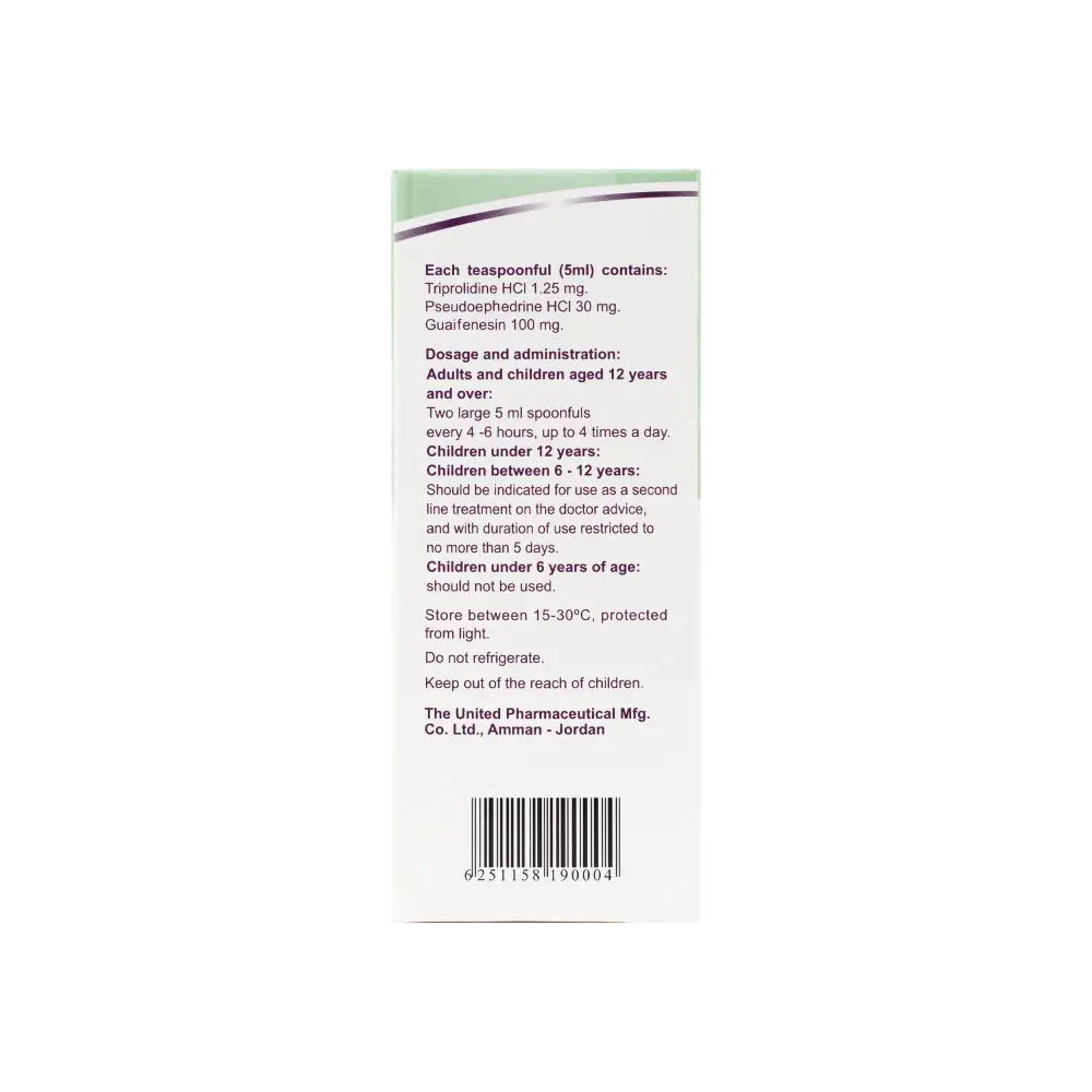 UNIFED EXPECTORANT 120 ML SYRUP