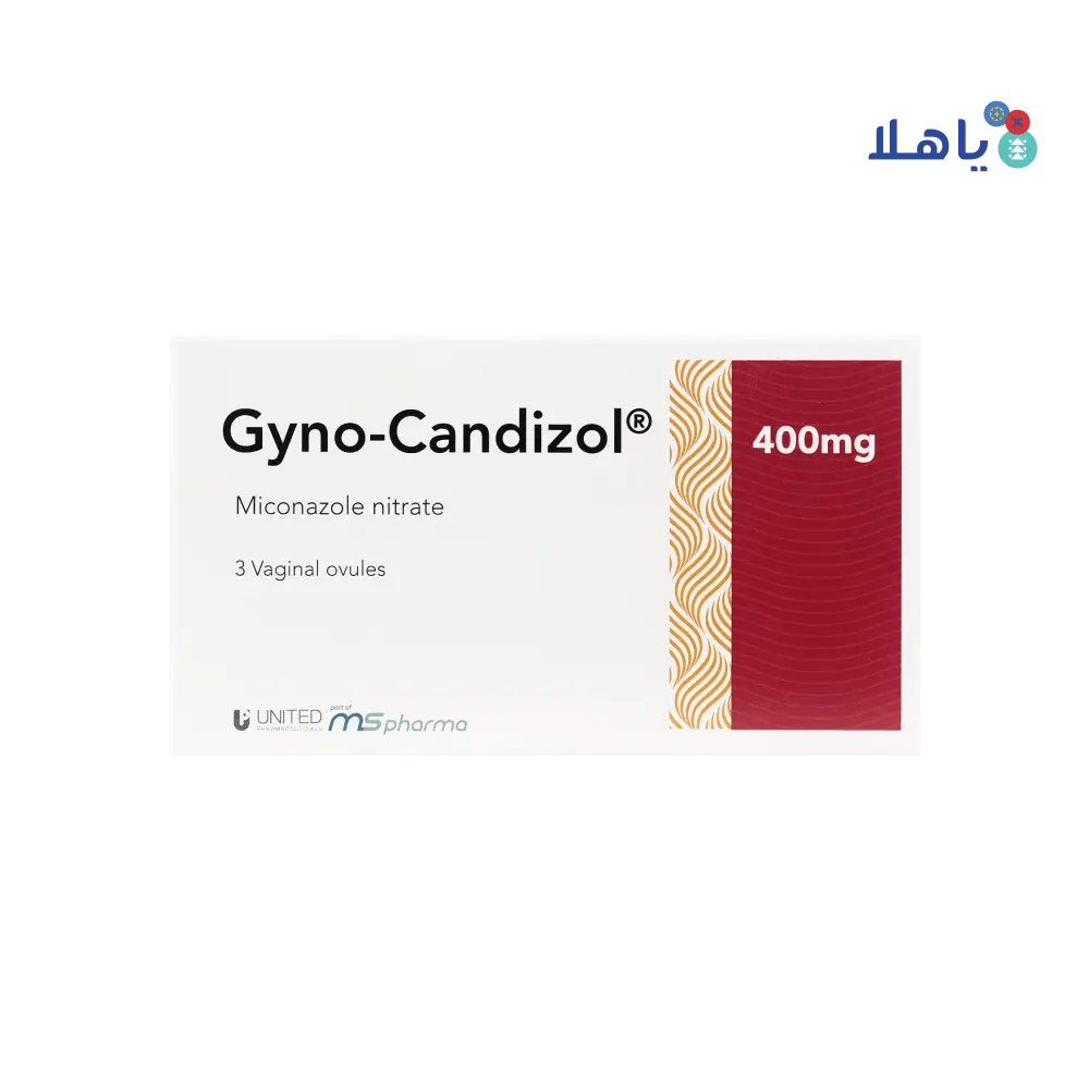 UNITED PHARMA - Gyno - Candizol 400Mg Vaginal 3 Ovules - Pharmazone - 