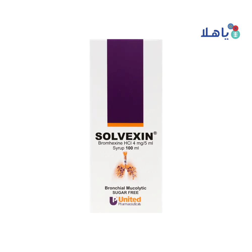 UNITED PHARMA - Solvexin Syrup 4Mg/5Ml 100Ml - Pharmazone - 