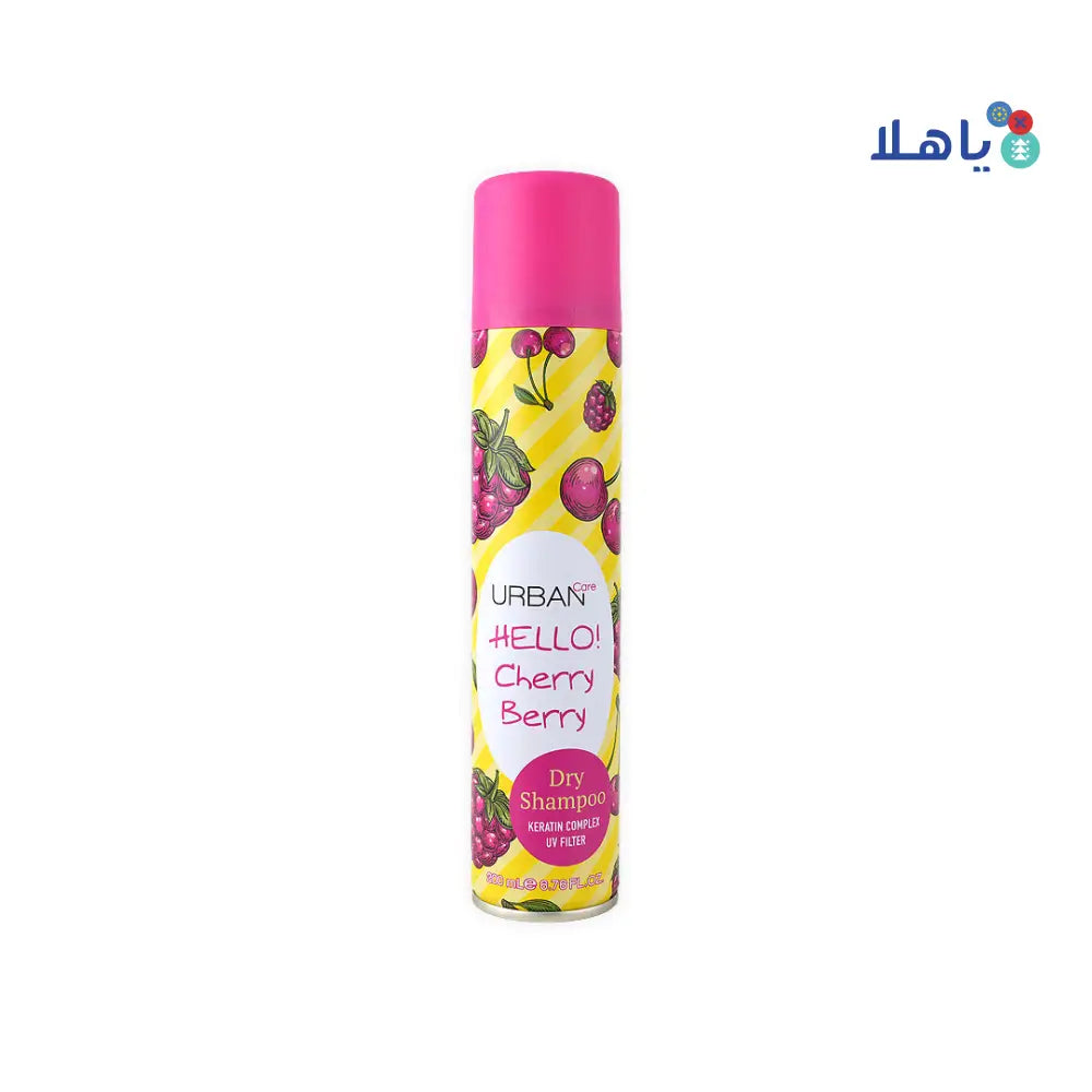 URBAN CARE DRY SHAMPOO -CHERRY BERRY 200ML