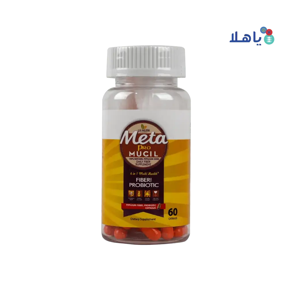 US - NUTRI - Us Nutri Meta Pro Mucil 60Cap - Pharmazone - 