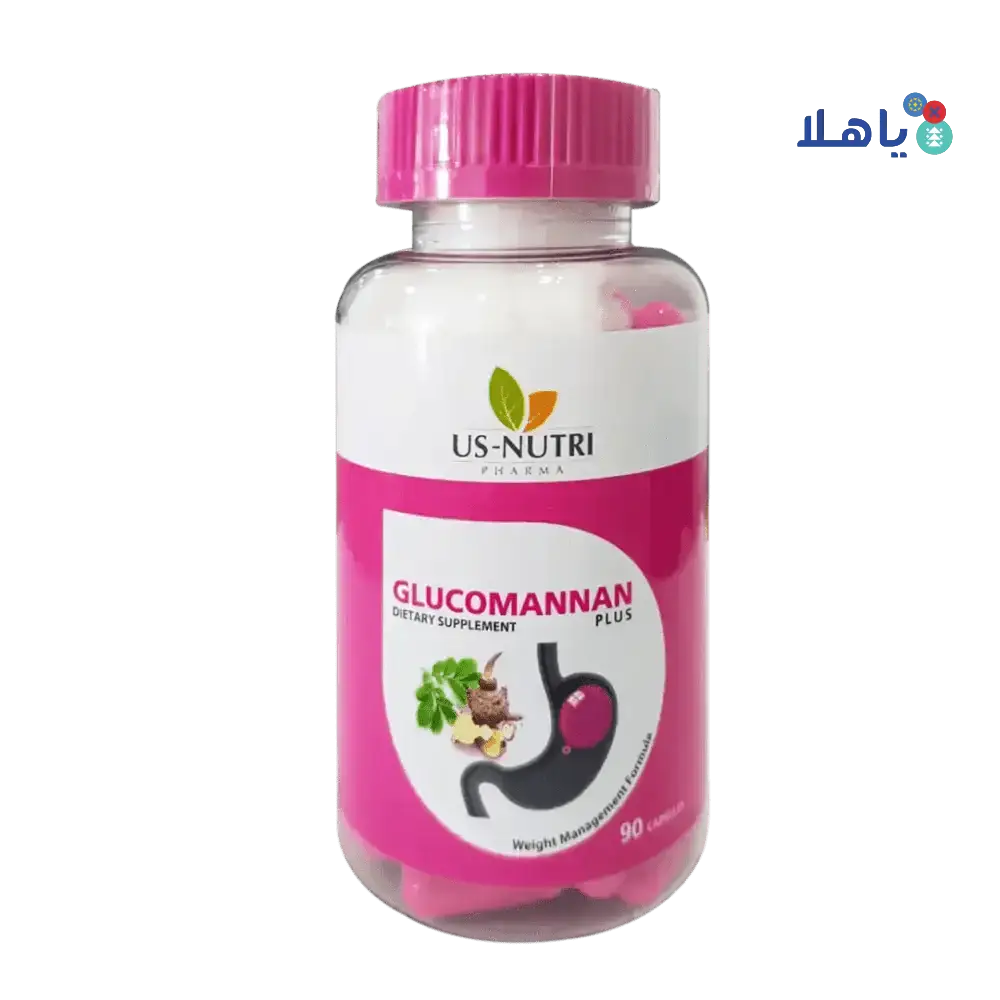 US - NUTRI - Us Nutri Pink Glucomannan Plus 90Cap - Pharmazone - 