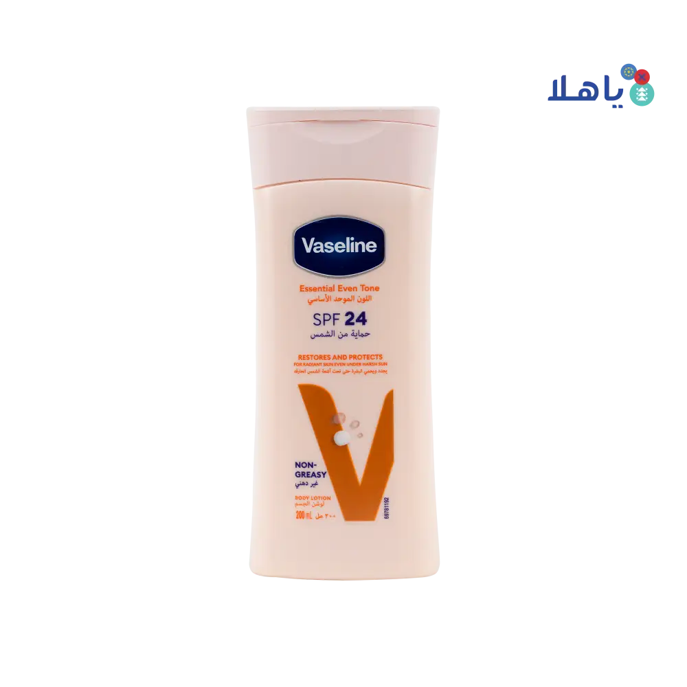 VASELINE ESSENTIAL EVEN TONE SPF24 BODY LOTION 200ML