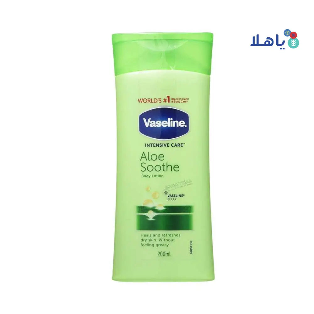 VASELINE INTENSIVE CARE ALOE SOOTHE BODY LOTION 200ML