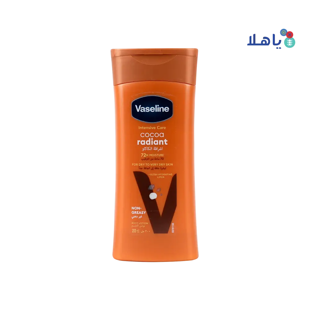 VASELINE INTENSIVE CARE COCOA RADIANT BODY LOTION 200ML