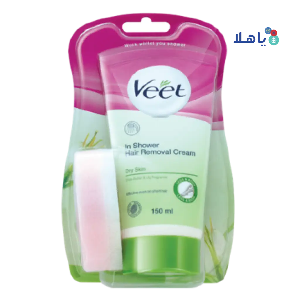 VEET HAIR REMOVAL CREAM IN SHOWER 150G-DRY SKIN