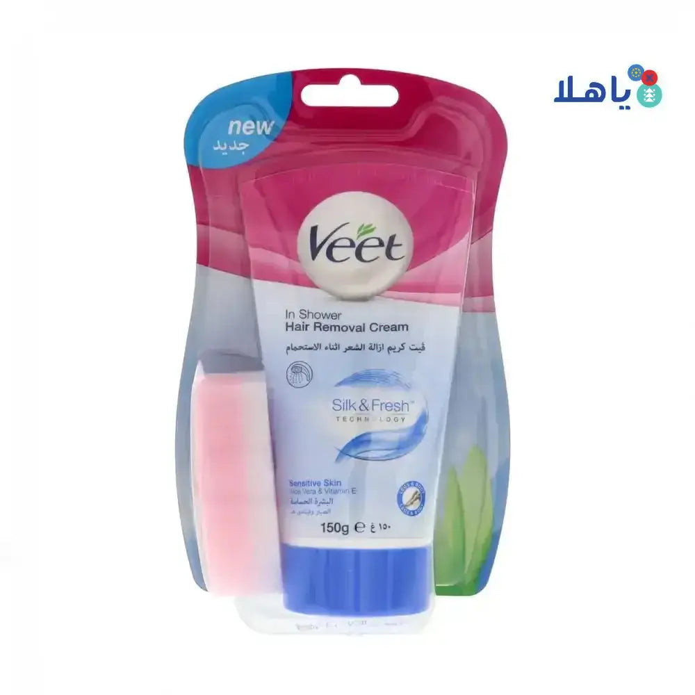 RB VEET - VEET HAIR REMOVAL CREAM IN SHOWER 150G - SENSITIVE SKIN - Pharmazone - 