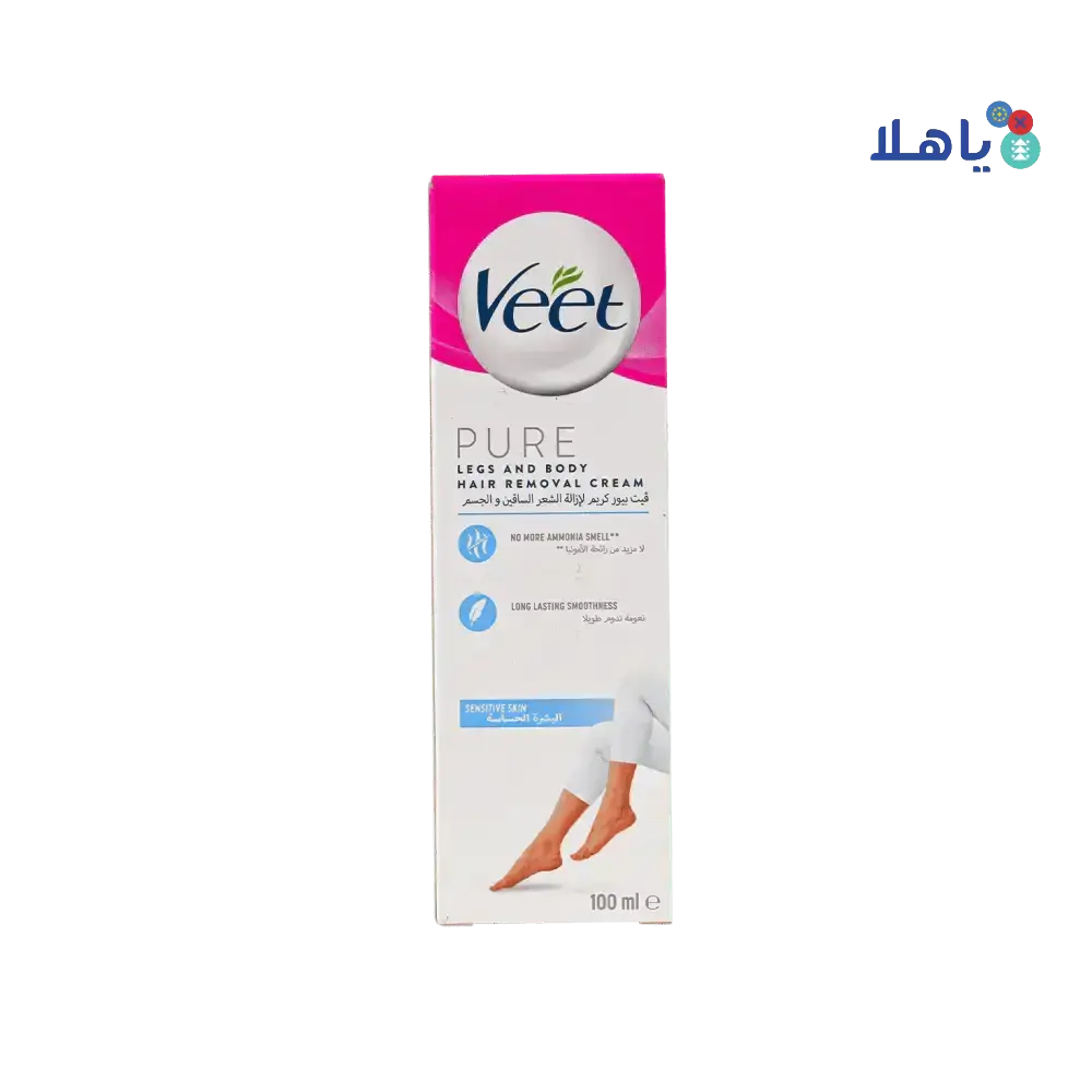 RB VEET - Veet Pure Legs & Body Hair And Removal Cream 100ML - Pharmazone - 