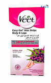 VEET PURE LEGS &BODY WAX 20 STRIPS