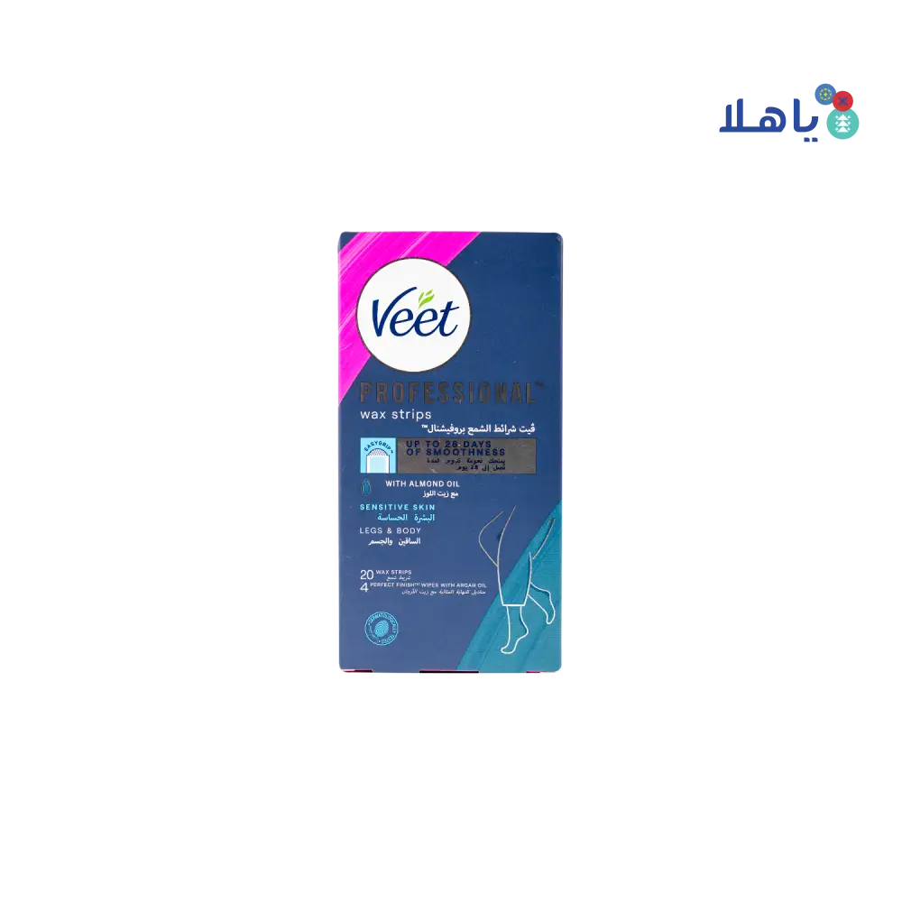 VEET WAX STRIPS FOR SENSITIVE SKIN 20 PCS