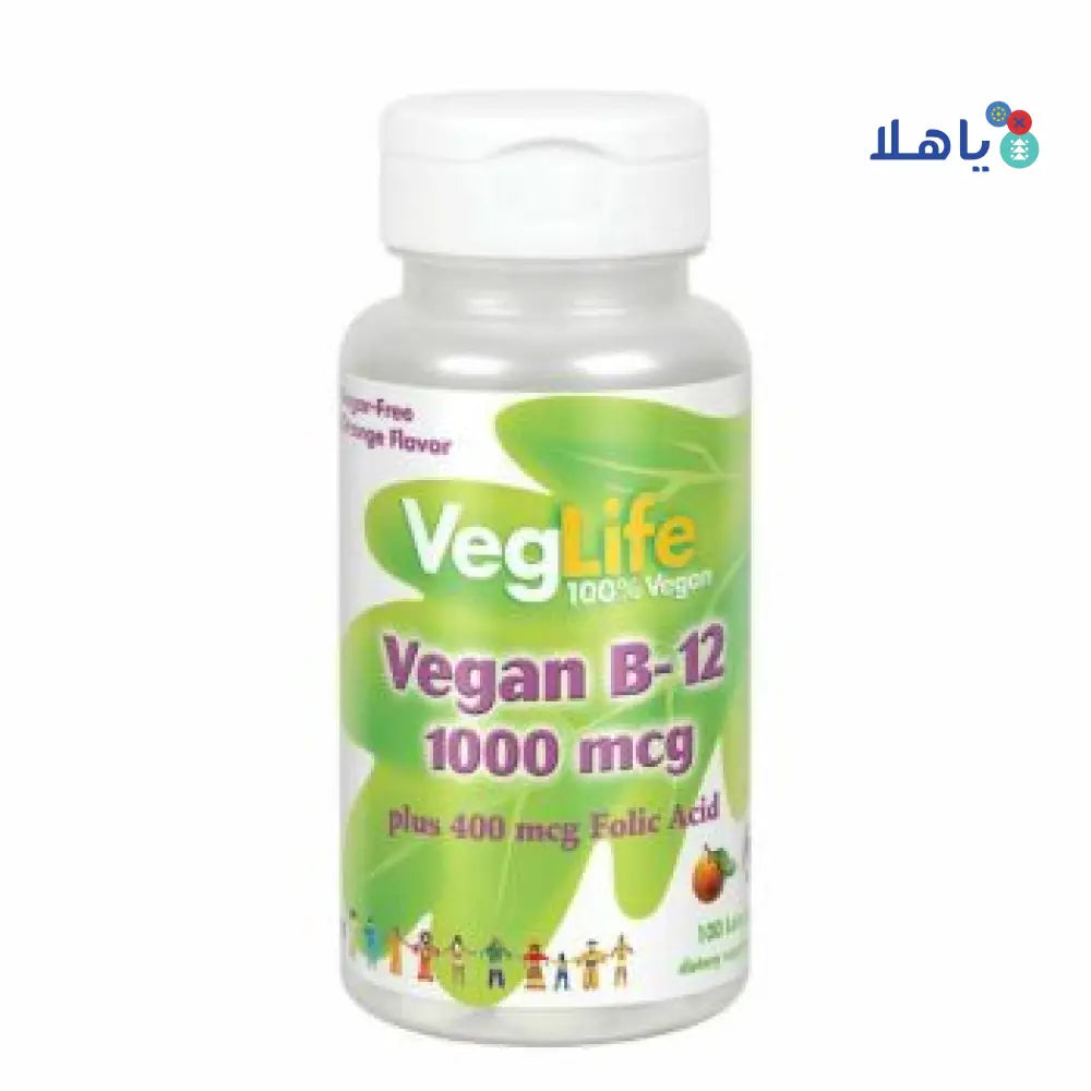 VEGLIFE VIT B-12 & FOLIC ACID 100 LOZ.