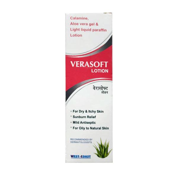 Verasoft Calamine Lotion 100ml - Aloe vera&Liquid Paraffin
