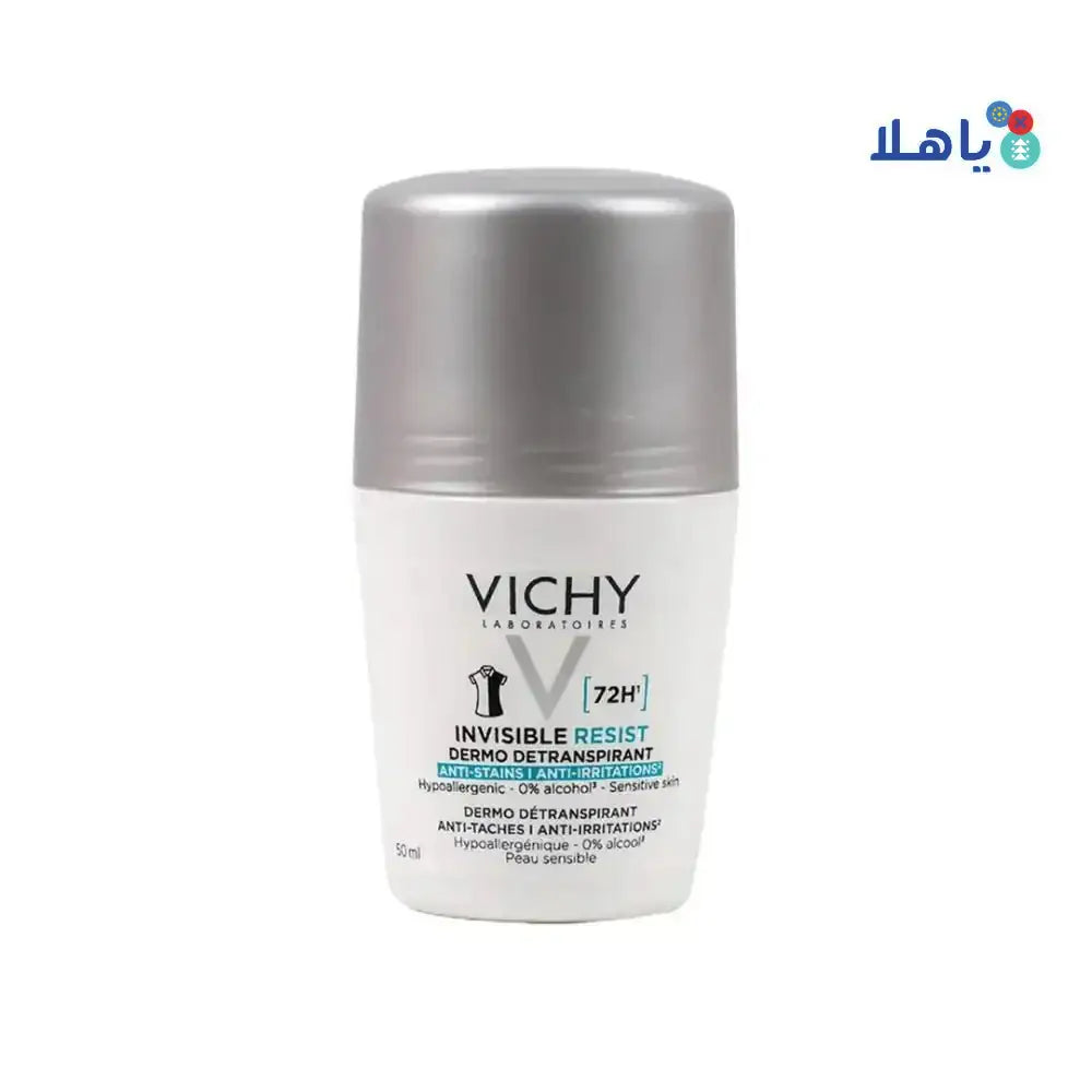 VICHY - Vichy Deo Roll Invisible Resist 72H 50ml - White - Pharmazone - 