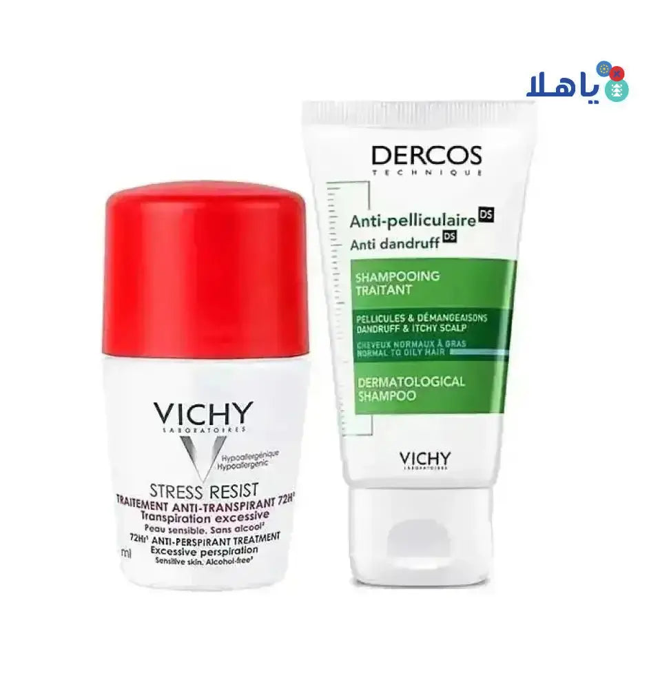 VICHY - VICHY DEO ROLL RED 50ML + ANTI DANDRUFF NORM - OILY 50ML OFFER - Pharmazone - 