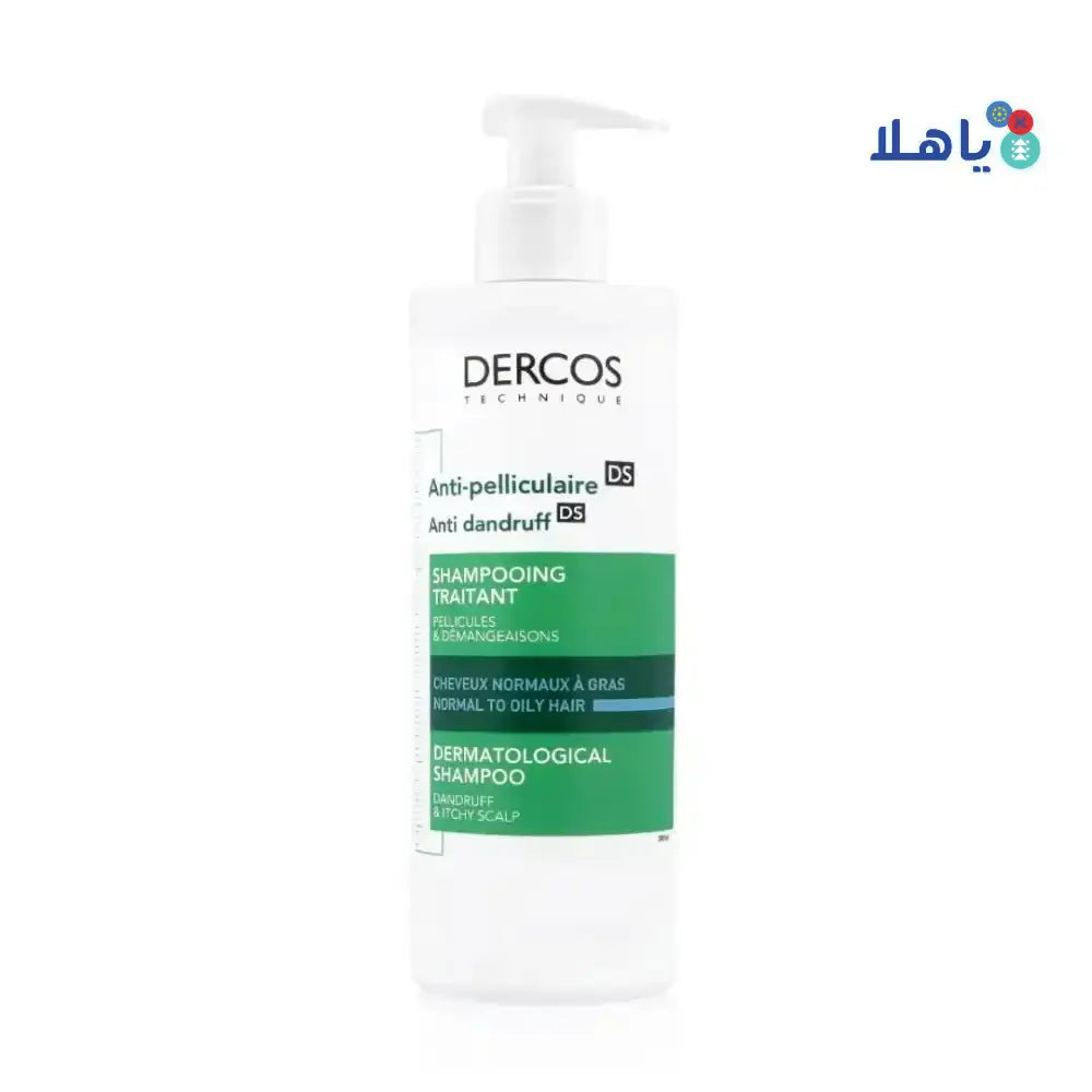 VICHY - VICHY DERCOS ANTI DANDRUFF DS NORMAL TO OILY SHAMPOO 390ML - Pharmazone - 