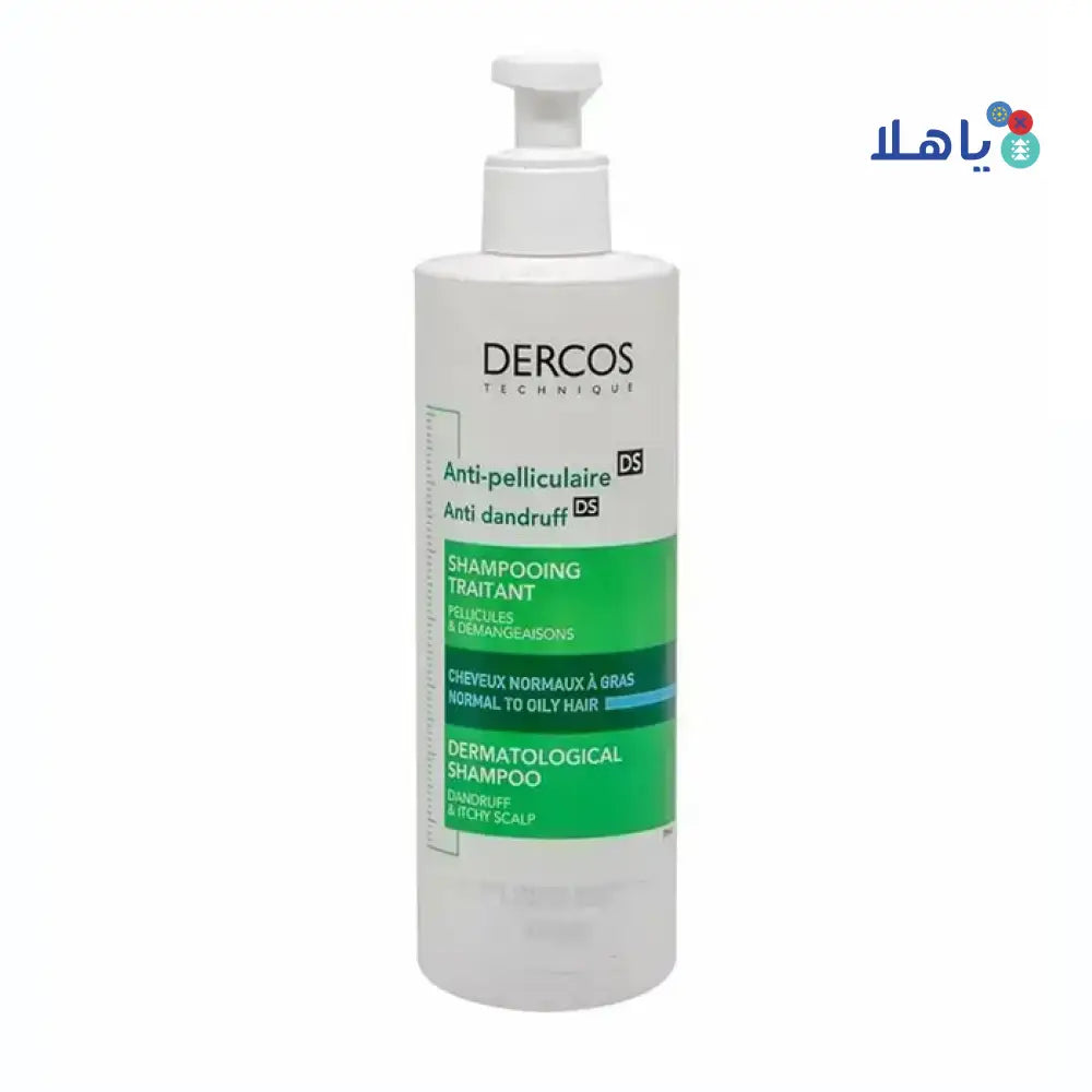 VICHY DERCOS ANTI DANDRUFF DS NORMAL TO OILY SHAMPOO 390ML