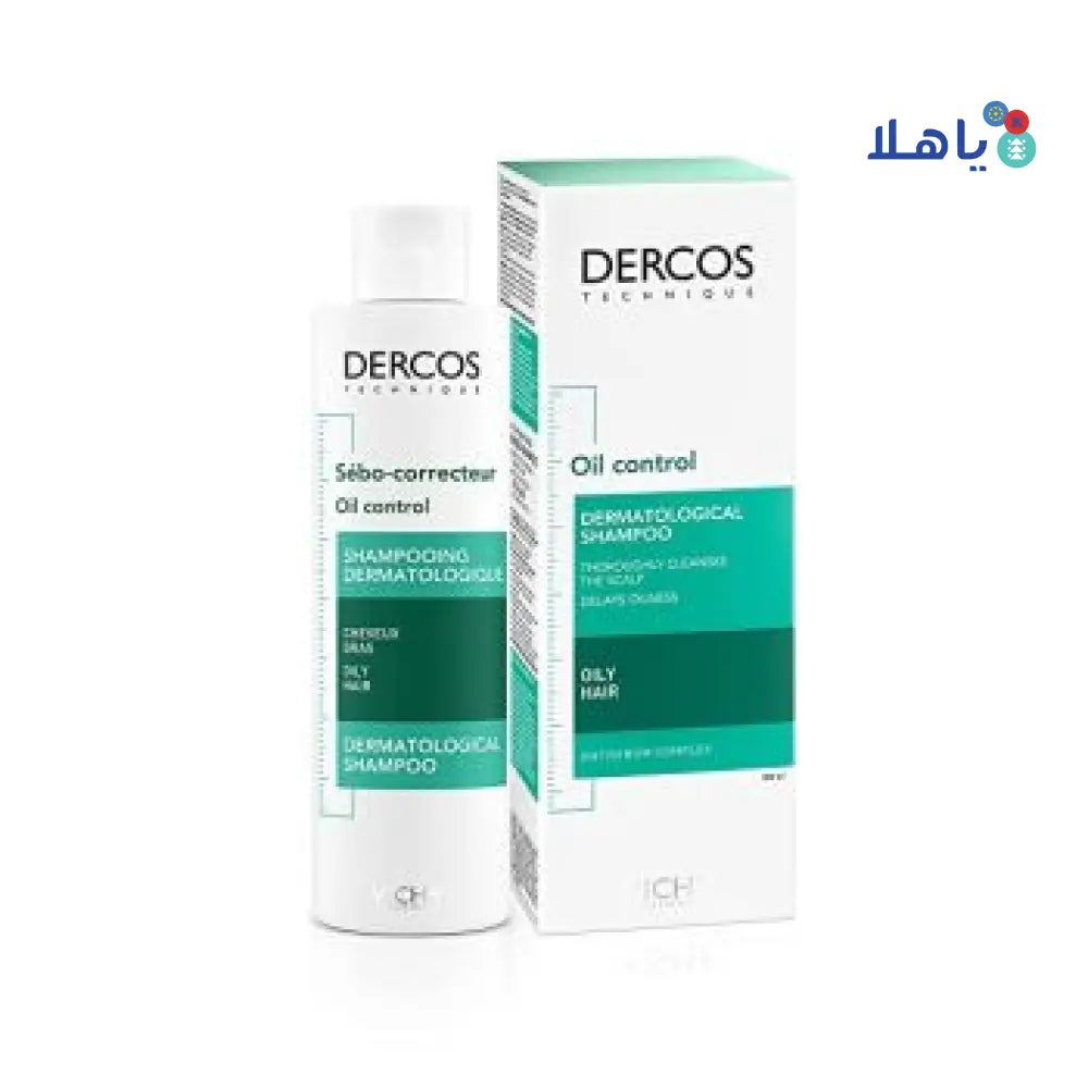 VICHY DERCOS OIL CONTROL OILY HAIR SHAMPOO 200ML