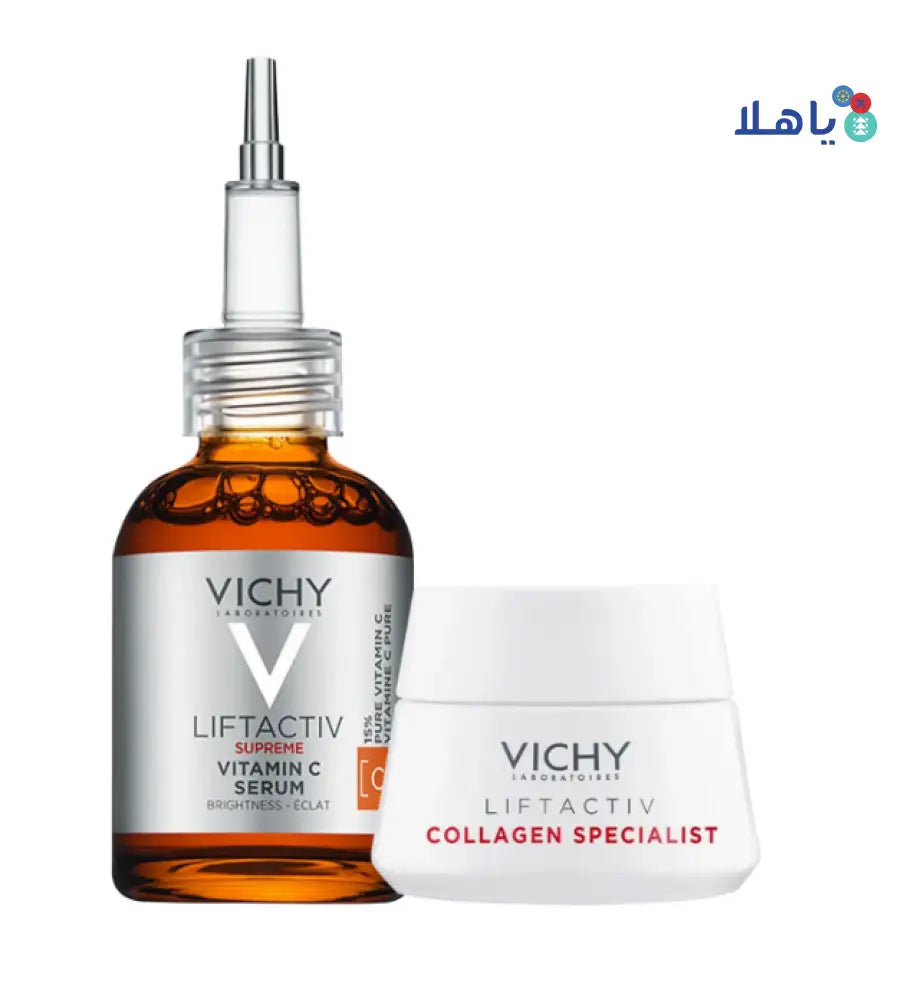 Vichy Liftactiv Vit c Serum 20ml +Collagen Cream 15ml