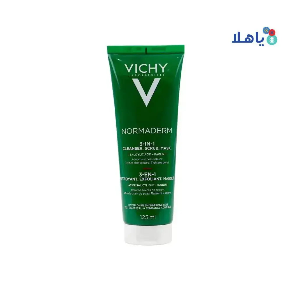 VICHY - Vichy Normaderm 3 In 1 Cleanser Scrub Mask 125ml - Pharmazone - 