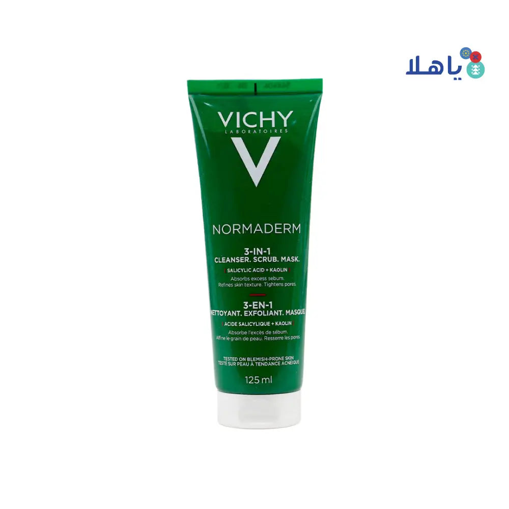 Vichy Normaderm 3 In 1 Cleanser Scrub Mask 125ml