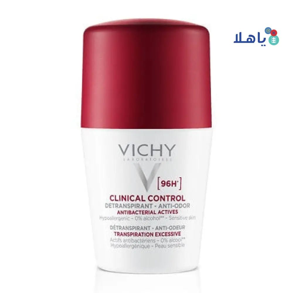 VICHY - Vichy Deo Roll 96H Clinical Control 50Ml - White - Pharmazone - 