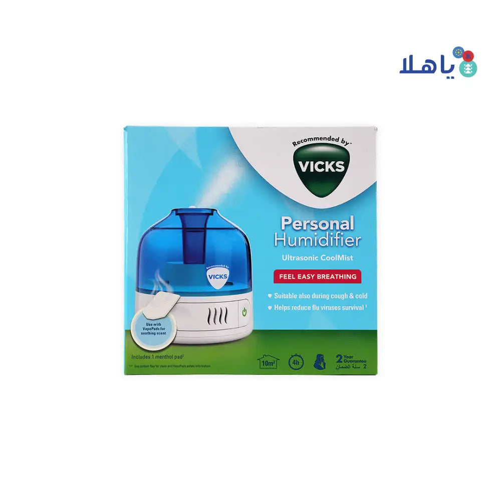 Vicks Humidifier Mini Ultrasonic Cool Mist 0.5L-505E1