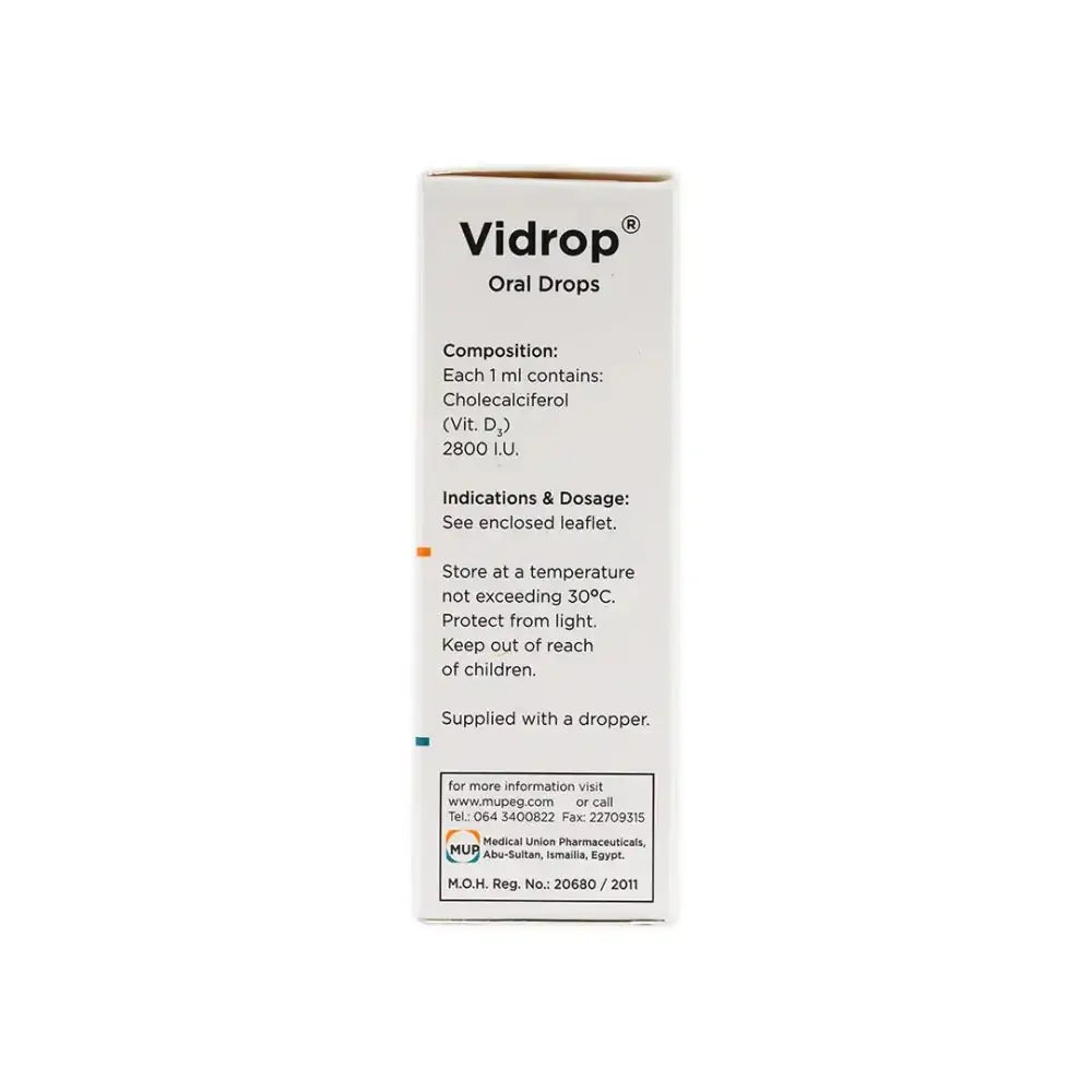 MEDICAL UNION - Vidrop Oral Drops Vit.D3 2800 I.U./Ml 15Ml - Pharmazone - 