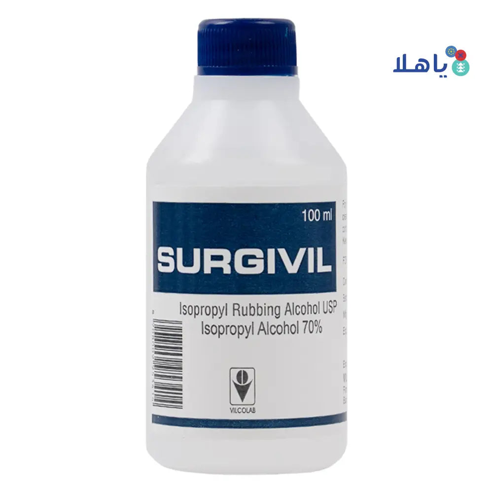 Surgivil Isopropyl Rubbing Alcohol 100ml (Vilcolab)