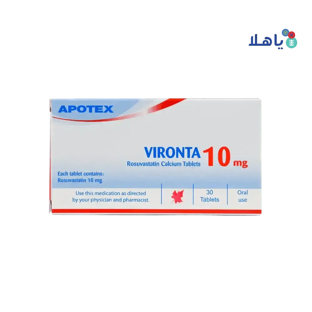 APOTEX - Vironta Rosuvastatin Calcium 10mg 30 Tablets - Pharmazone - 