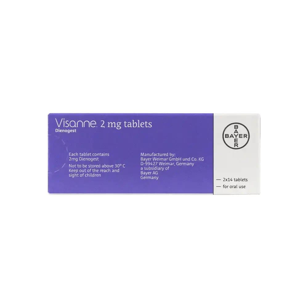 BAYER PHARMA - VISANNE 2MG 28 TABLETS - Pharmazone - 