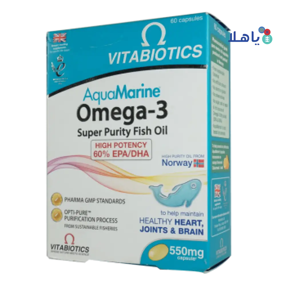 VITABIOTICS AQUA MARINE OMEGA-3 60CAP