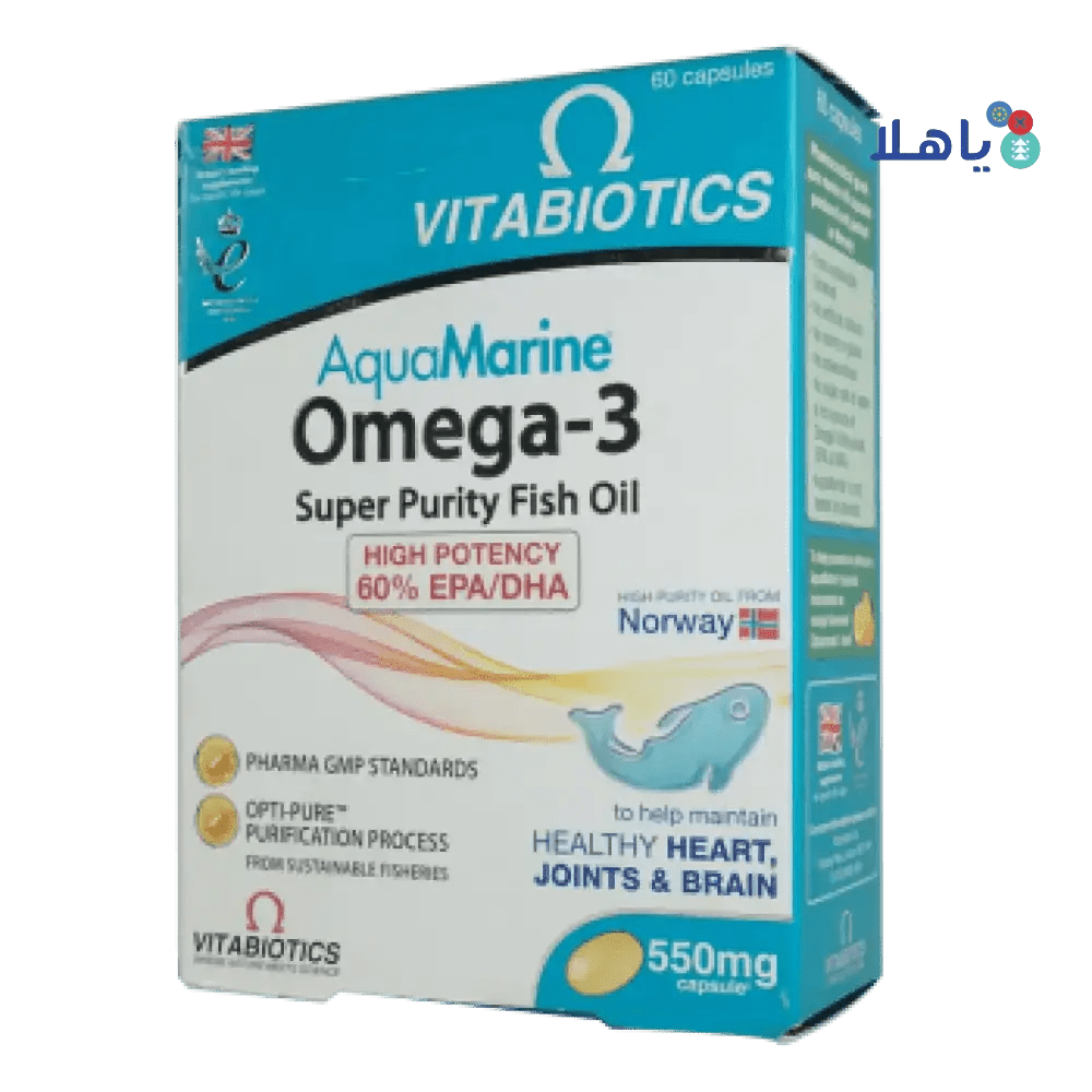 VITABIOTICS - VITABIOTICS AQUA MARINE OMEGA - 3 60CAP - Pharmazone - 