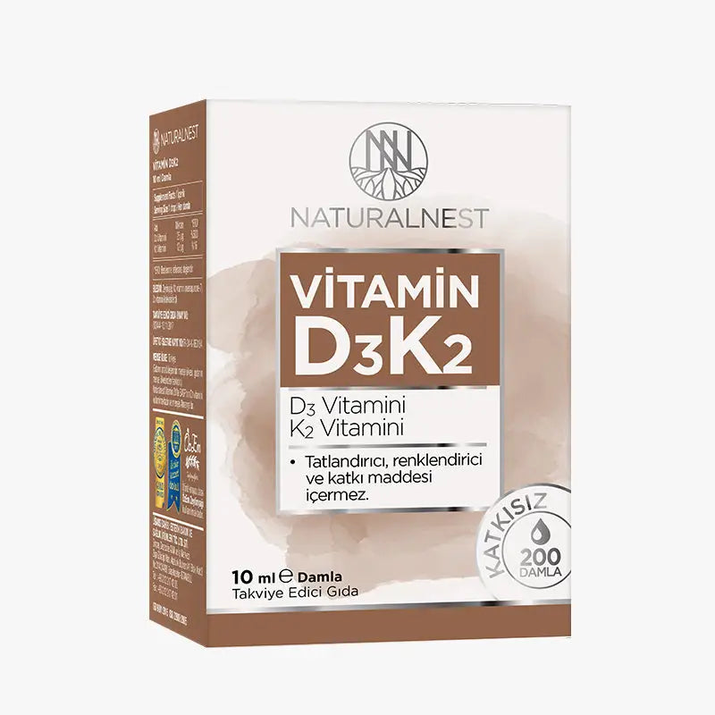 55054-Naturalnest Vitamin D3K2 10ml Drops +8